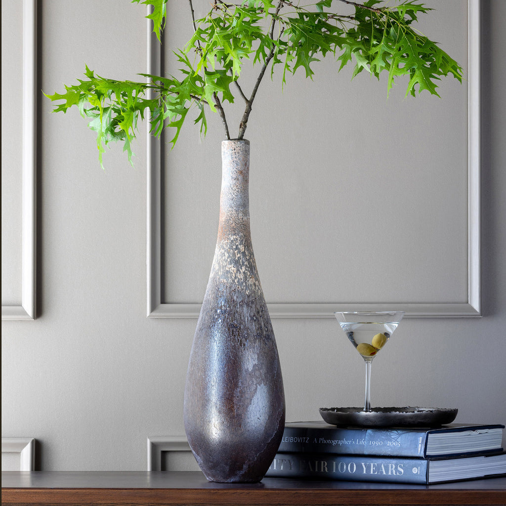 d'Oro Artisan Glass Vase - Bombay Mercantile