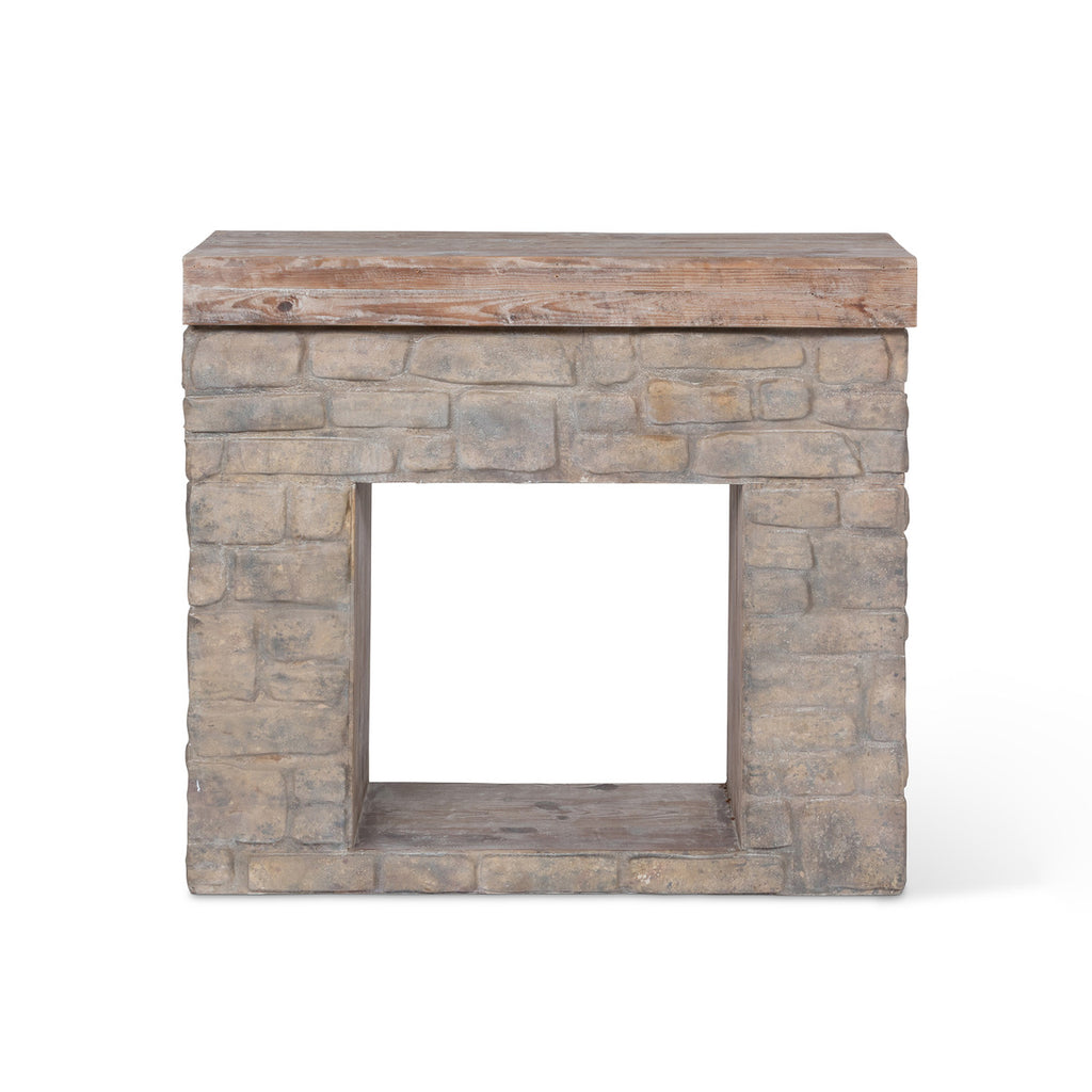 Garden Stone Fireplace Mantel - Bombay Mercantile