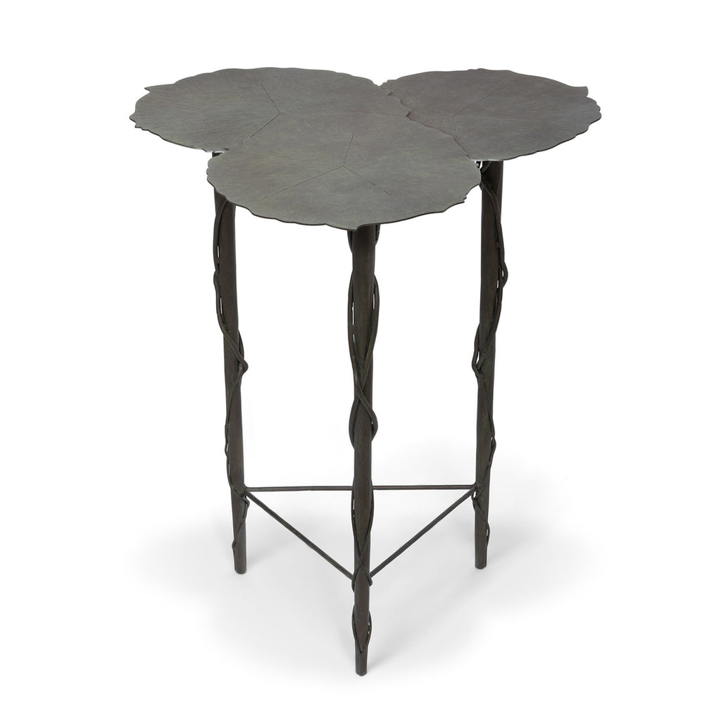 Lily Pad Side Iron Table - Bombay Mercantile