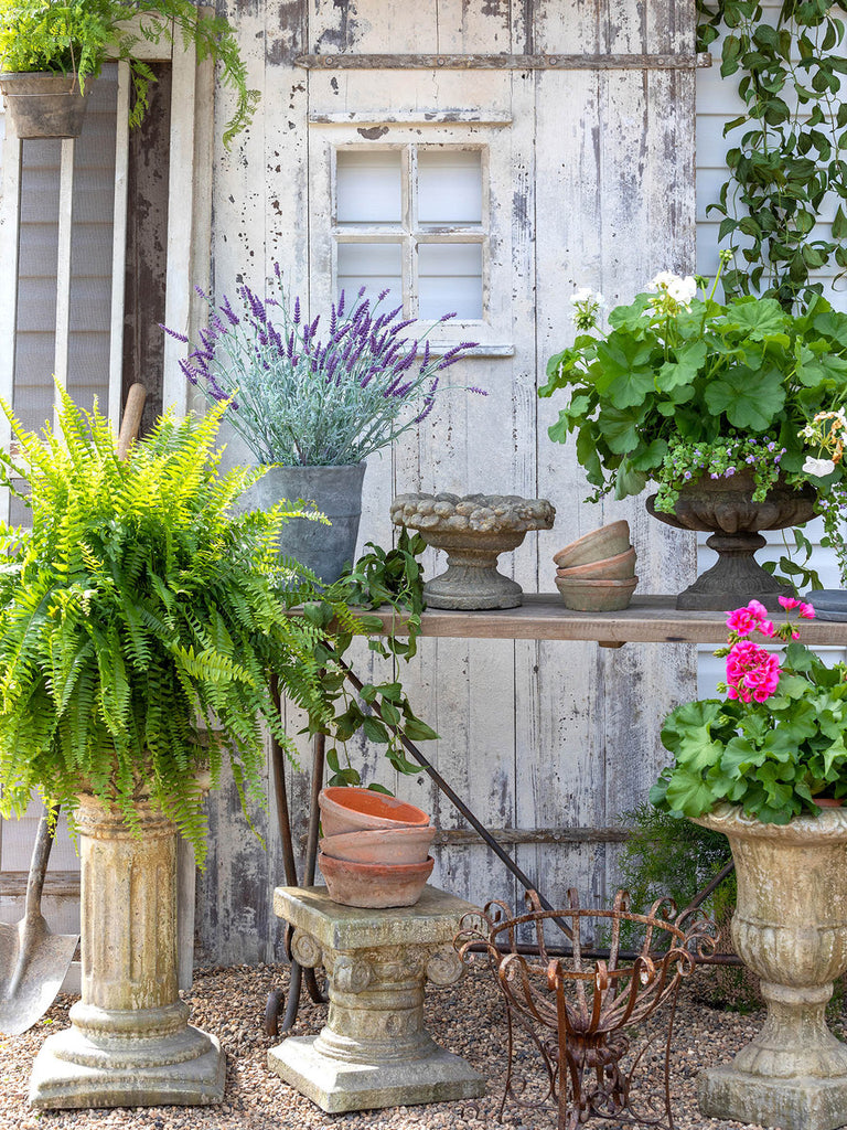 Courtyard Garden Pedestal, 13" - Bombay Mercantile
