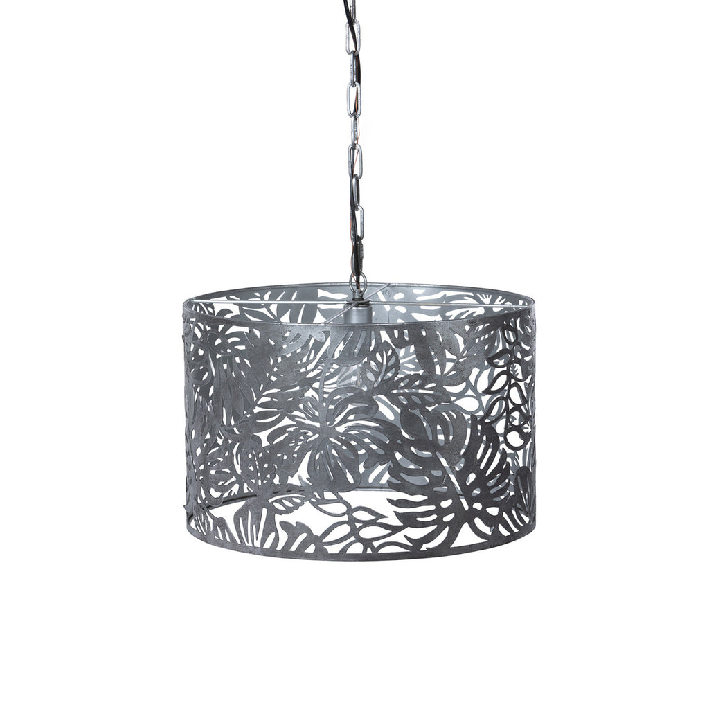 Monstera Vine Drum Light Fixture - Bombay Mercantile