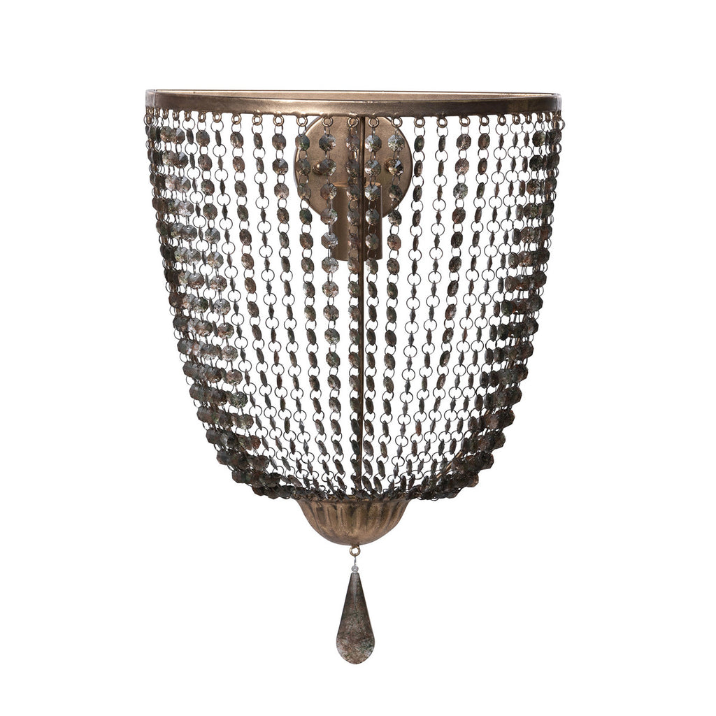 Zelda Beaded Wall Sconce - Bombay Mercantile