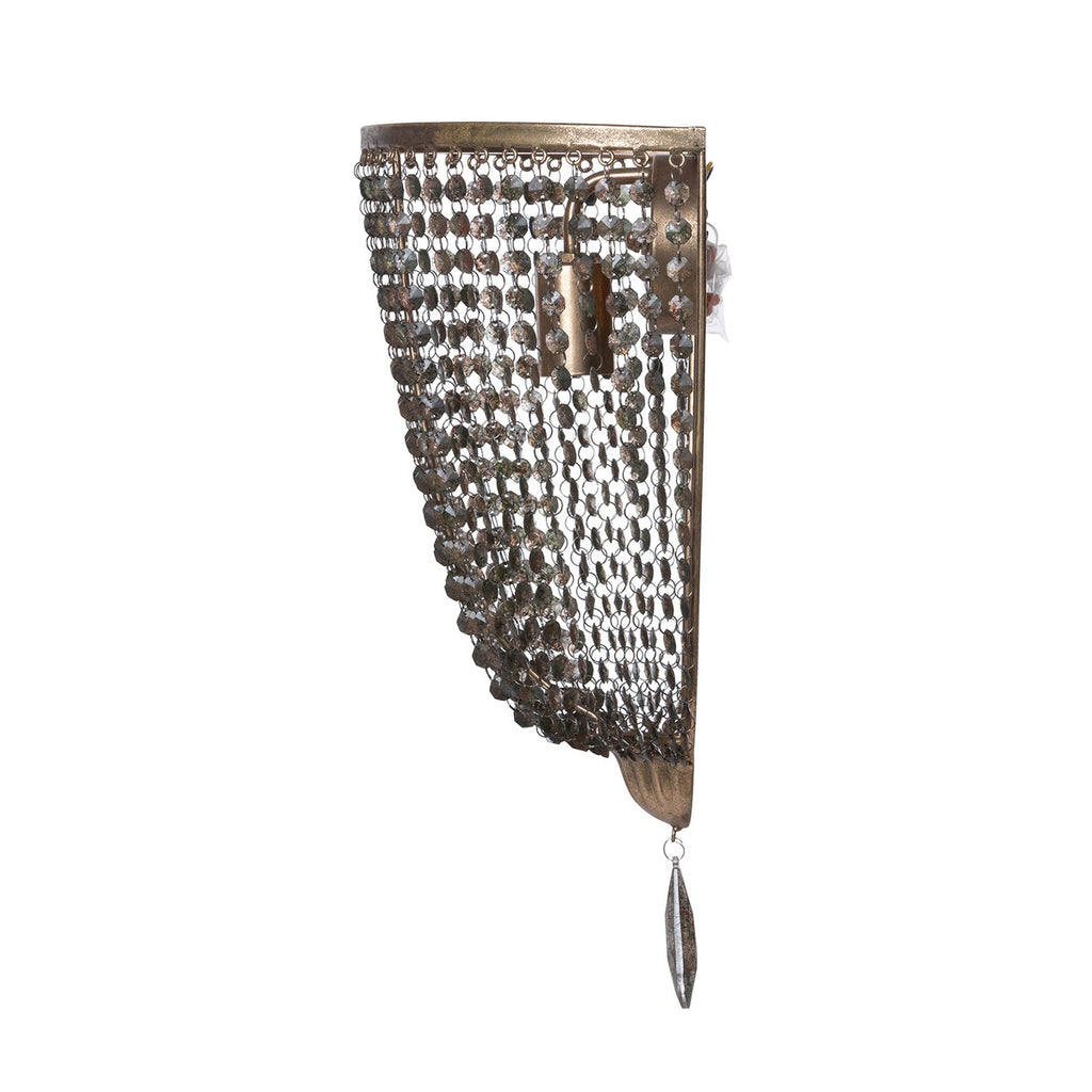 Zelda Beaded Wall Sconce - Bombay Mercantile