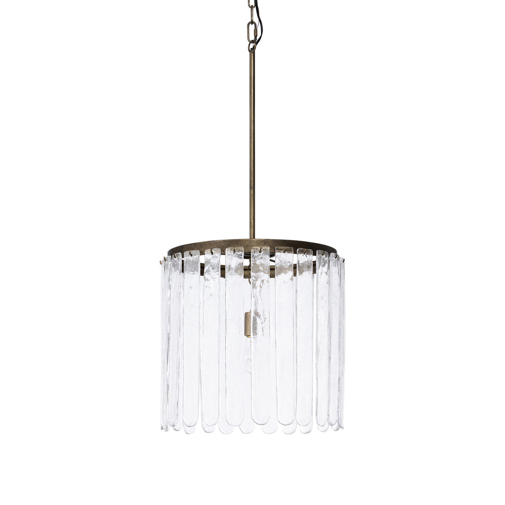 Dawson Glass Panel Chandelier - Bombay Mercantile