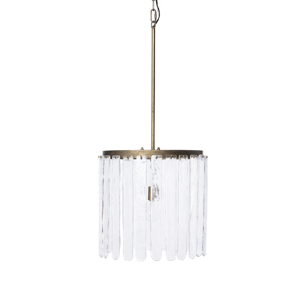 Dawson Glass Panel Chandelier - Bombay Mercantile