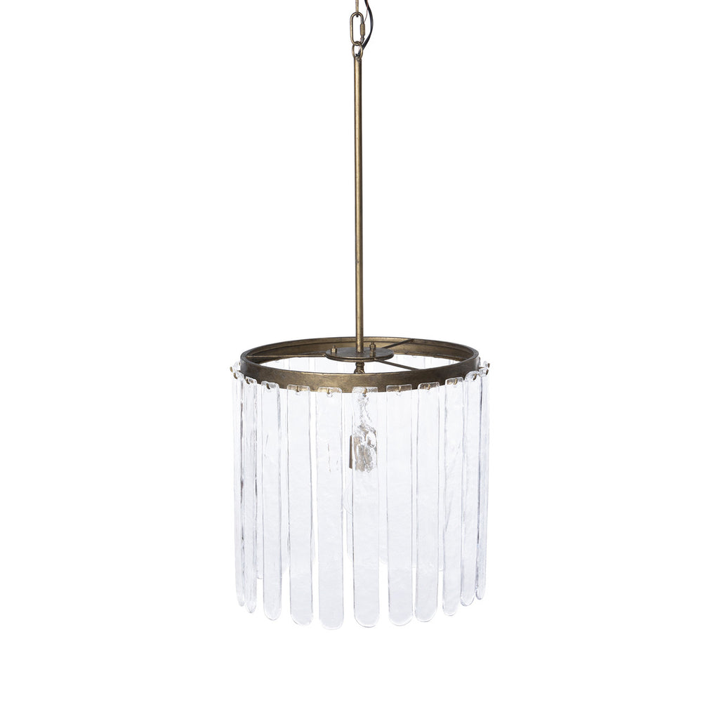 Dawson Glass Panel Chandelier - Bombay Mercantile