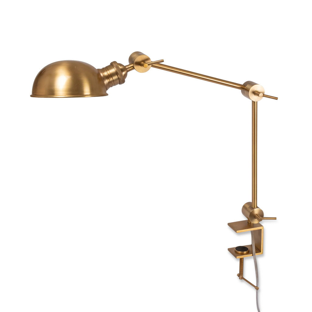 Clamp-on Desk Lamp with Dome Shade - Bombay Mercantile