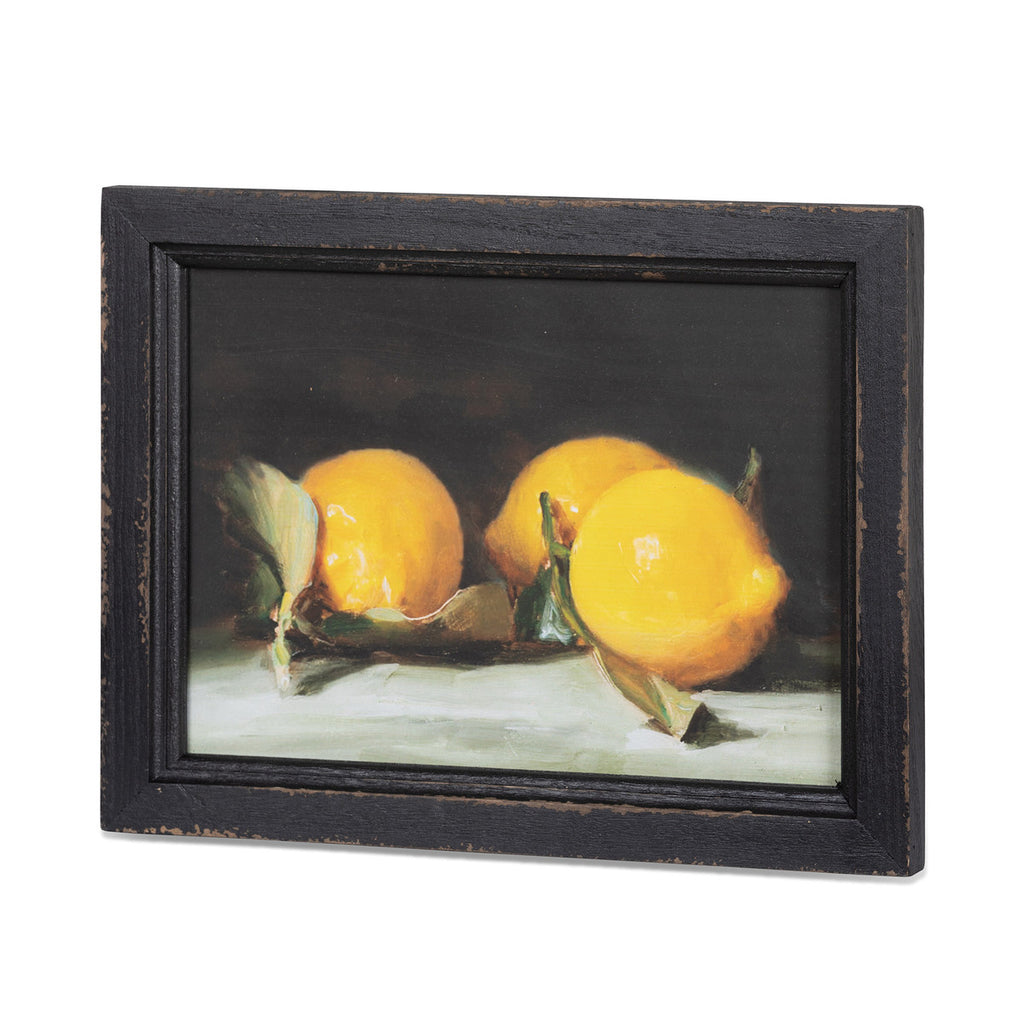 Lemon Still Life Framed Print, Set of 2 - Bombay Mercantile