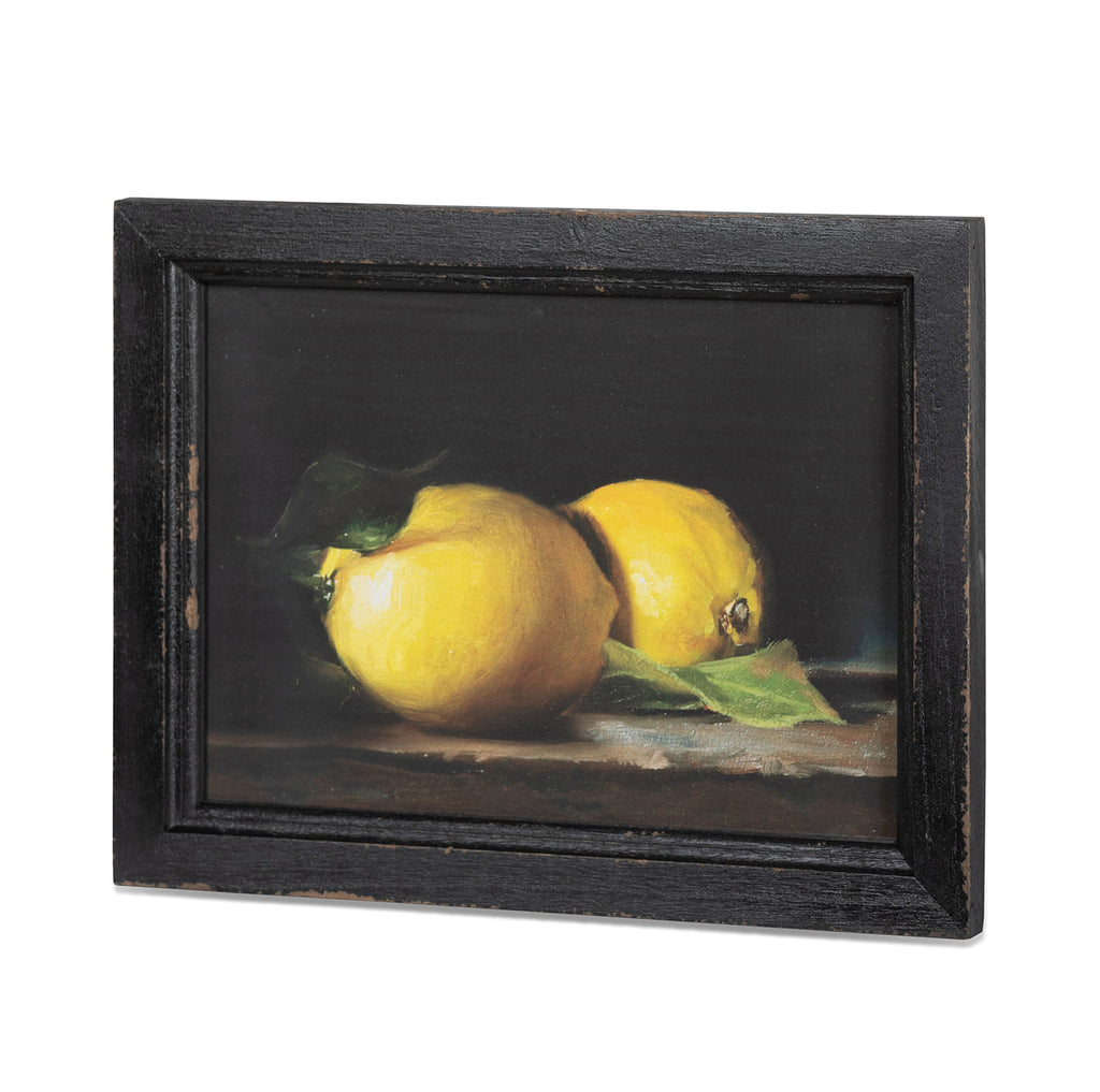 Lemon Still Life Framed Print, Set of 2 - Bombay Mercantile
