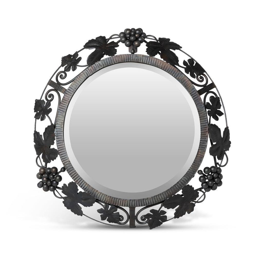 Grapes and Leaves Framed Mirror, Small - Bombay Mercantile