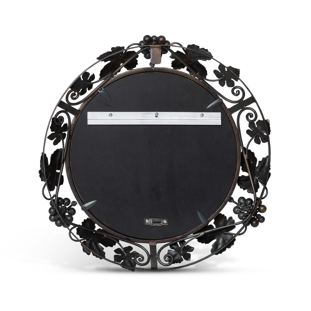 Grapes and Leaves Framed Mirror, Small - Bombay Mercantile