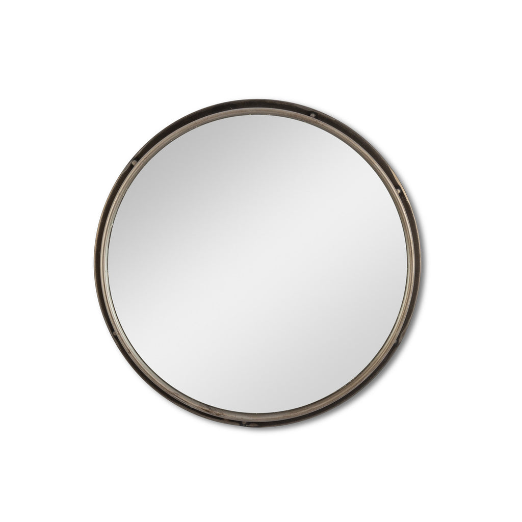 Iron Frame Mirrored Trays, Set of 2 - Bombay Mercantile