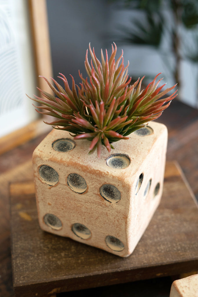 Set of 2 Tabletop Clay Dice - Bombay Mercantile