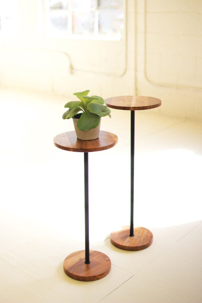 Set of 2 Mango Wood Cocktail Tables - Bombay Mercantile