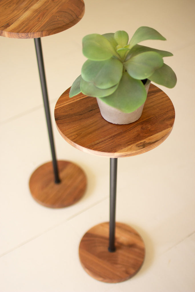 Set of 2 Mango Wood Cocktail Tables - Bombay Mercantile