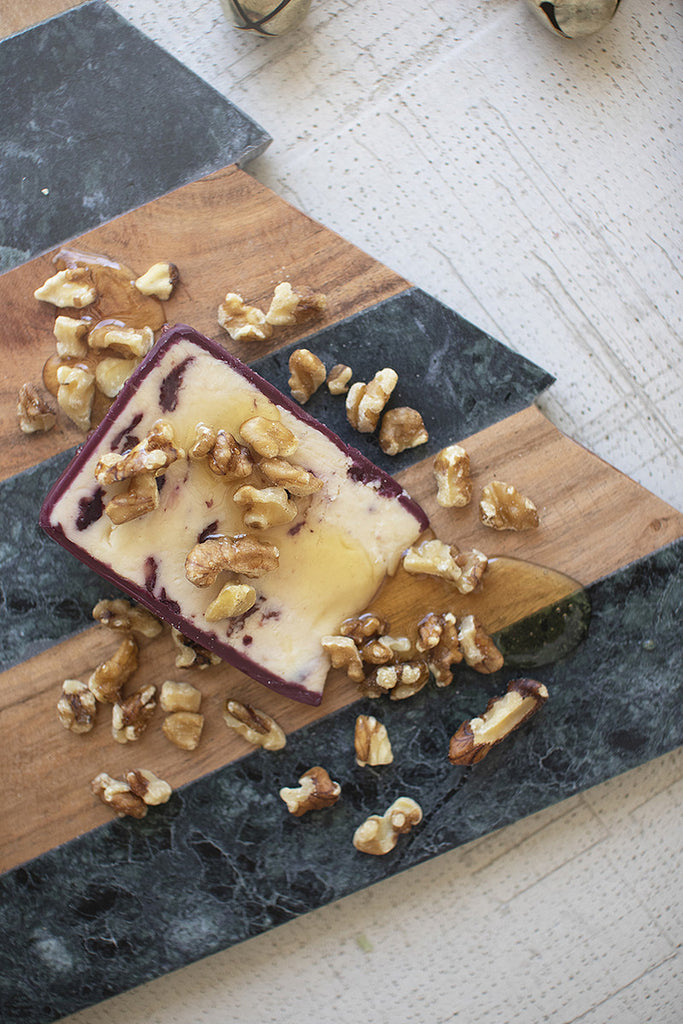 Marble and Acacia Wood Cutting Board - Bombay Mercantile