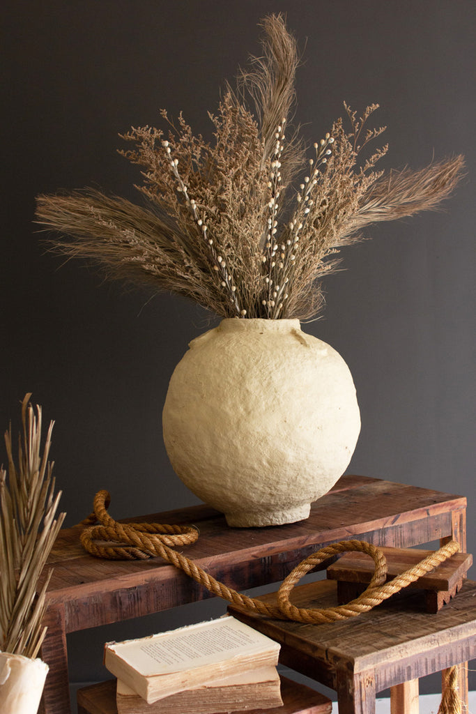 Paper Mache Urn / Small - Bombay Mercantile