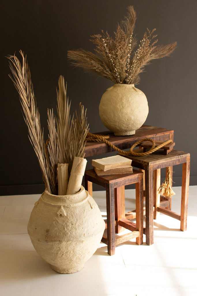 Paper Mache Urn / Small - Bombay Mercantile
