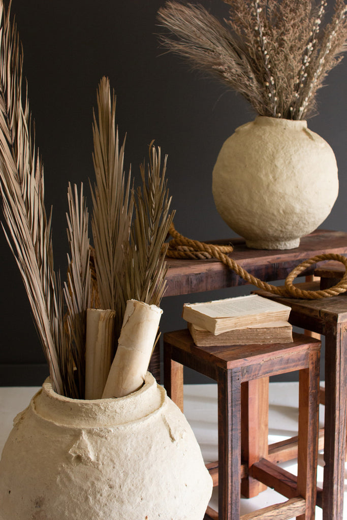 Paper Mache Urn / Small - Bombay Mercantile