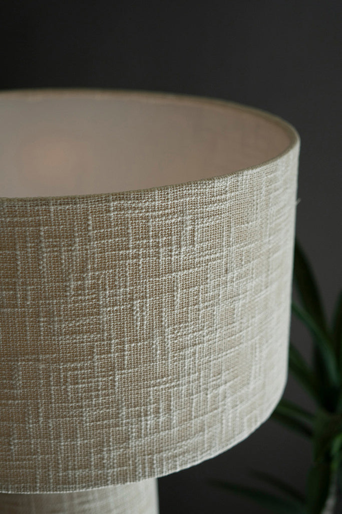 Boucle Fabric Table Lamp with Shade - Bombay Mercantile
