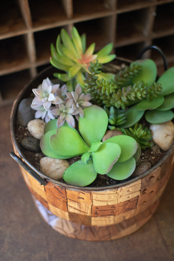 Metal Compote with Repurposed Print Block Overlay - Bombay Mercantile
