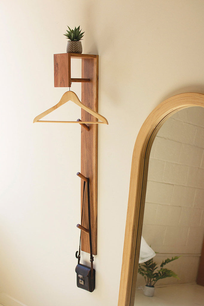 Wooden Wall Mini Closet - Bombay Mercantile