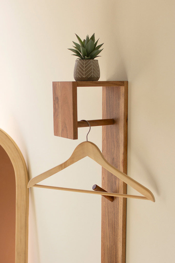 Wooden Wall Mini Closet - Bombay Mercantile