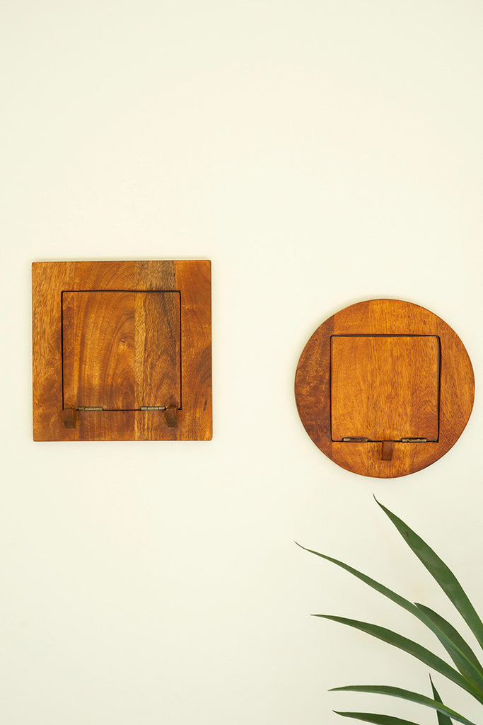 Set of 2 Folding Wall Shelves - Bombay Mercantile