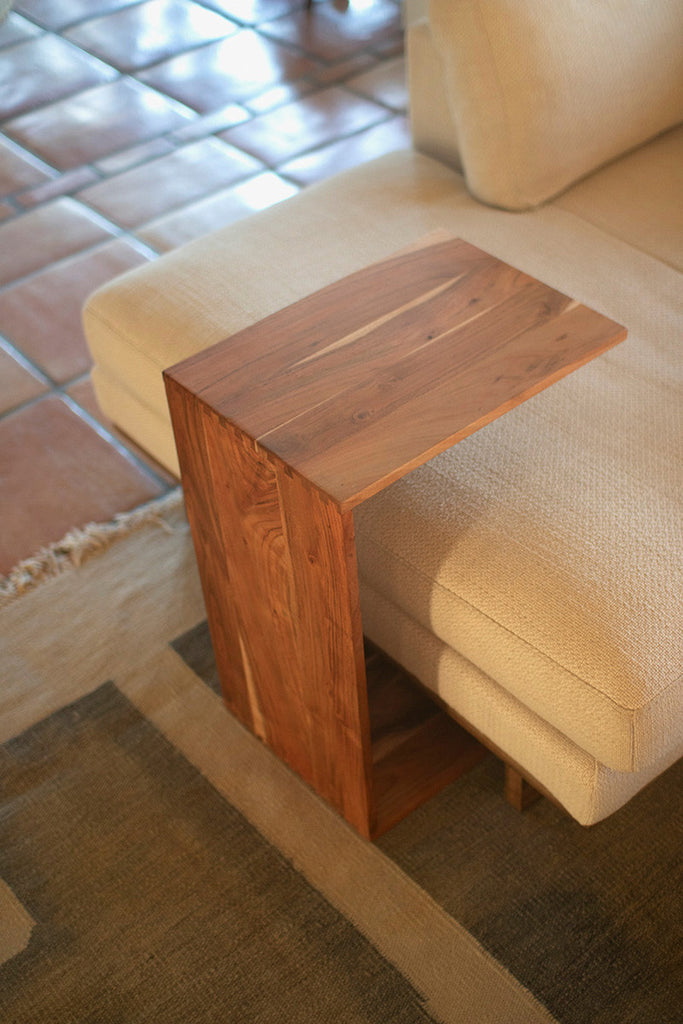 Acacia Wood Sofa Accent Table - Bombay Mercantile
