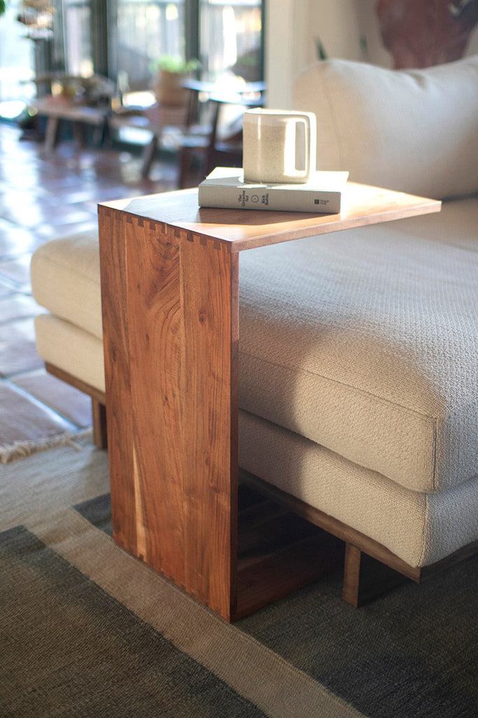 Acacia Wood Sofa Accent Table - Bombay Mercantile