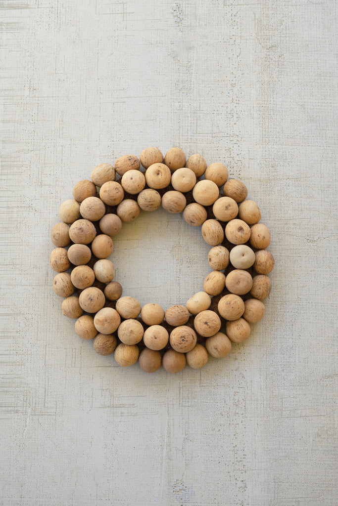 Gourd Ball Wreath - Bombay Mercantile