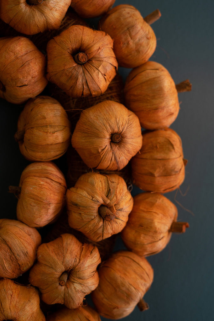 Faux Pumpkin Wreath - Bombay Mercantile