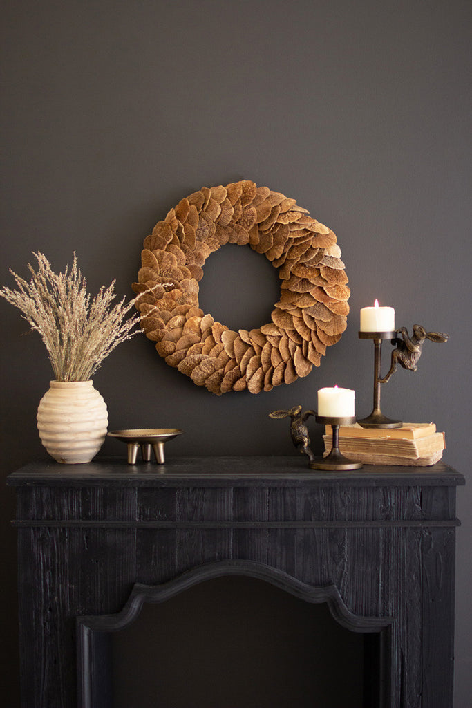 Sponge Mushroom Wreath - Bombay Mercantile