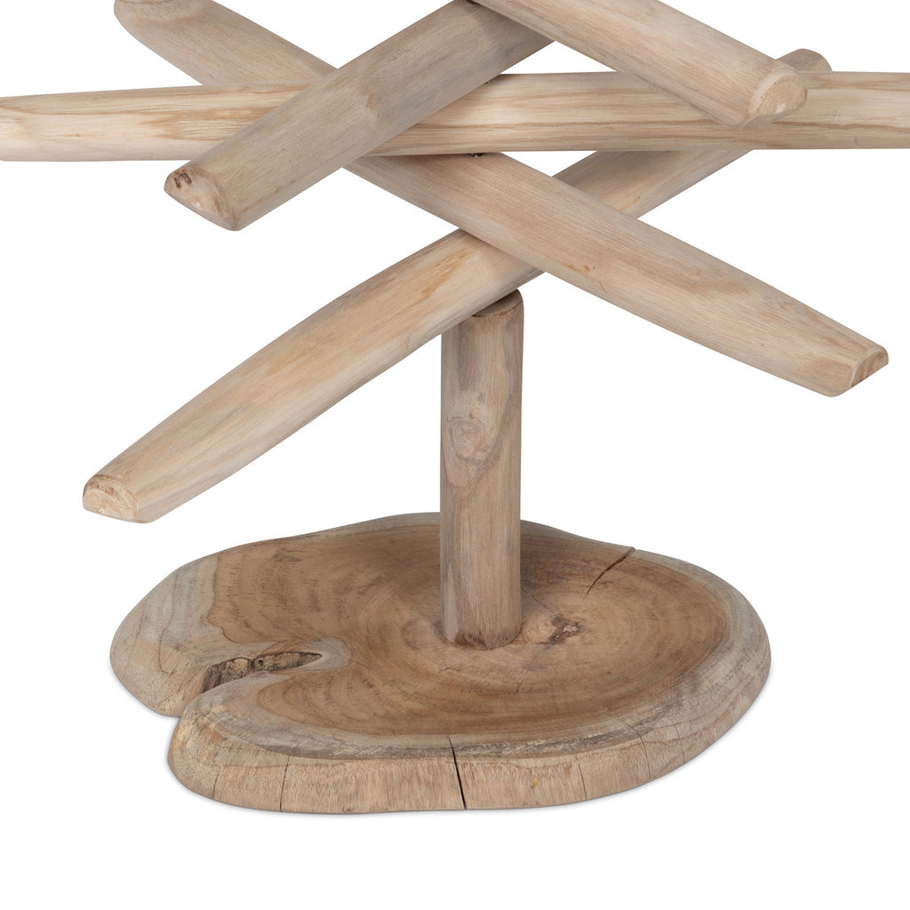 Rustic Teak Wood Christmas Tree, 25 in. - Bombay Mercantile