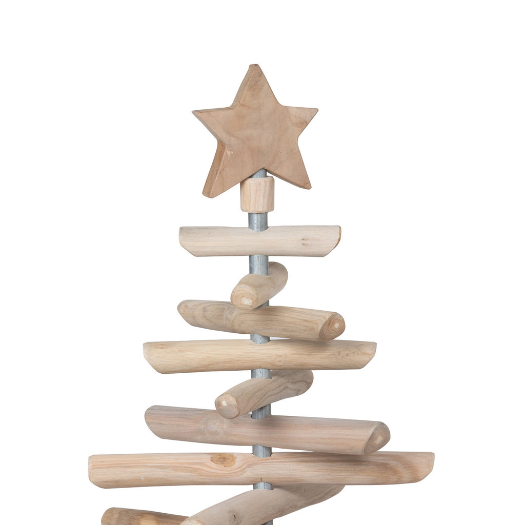 Rustic Teak Wood Christmas Tree, 50 in. - Bombay Mercantile