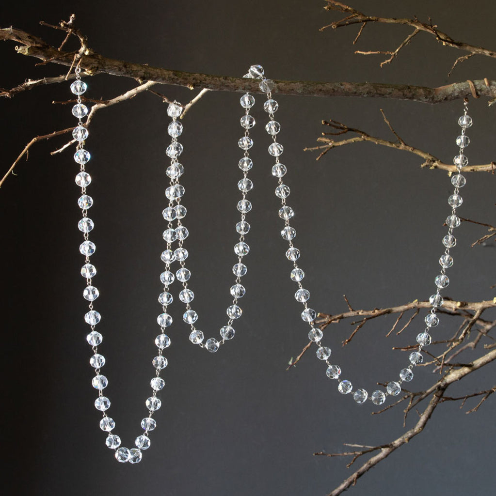 Faceted Crystal Garland - Bombay Mercantile