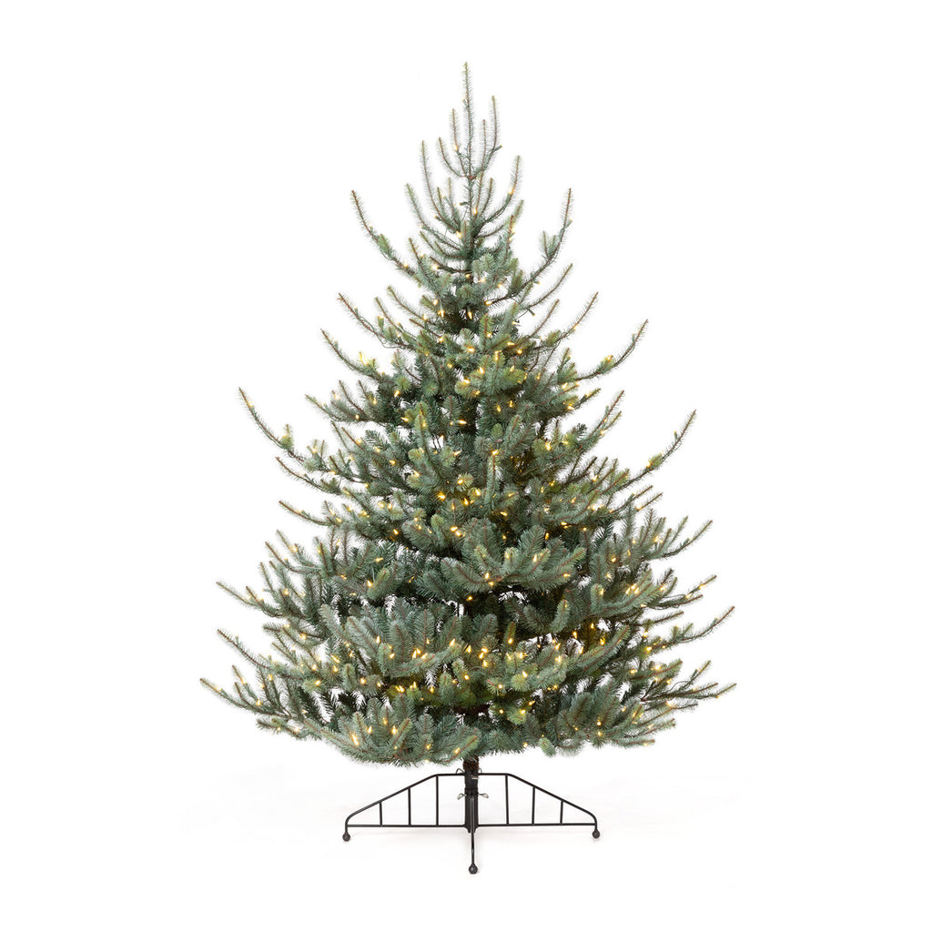 Blue Spruce Half Christmas Tree, 7.5' - Bombay Mercantile