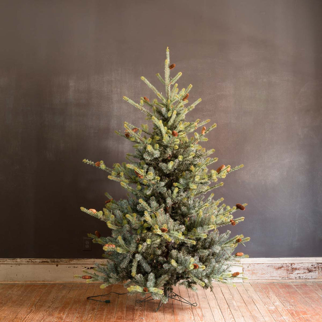 Blue Spruce Christmas Tree, 7.5' - Bombay Mercantile