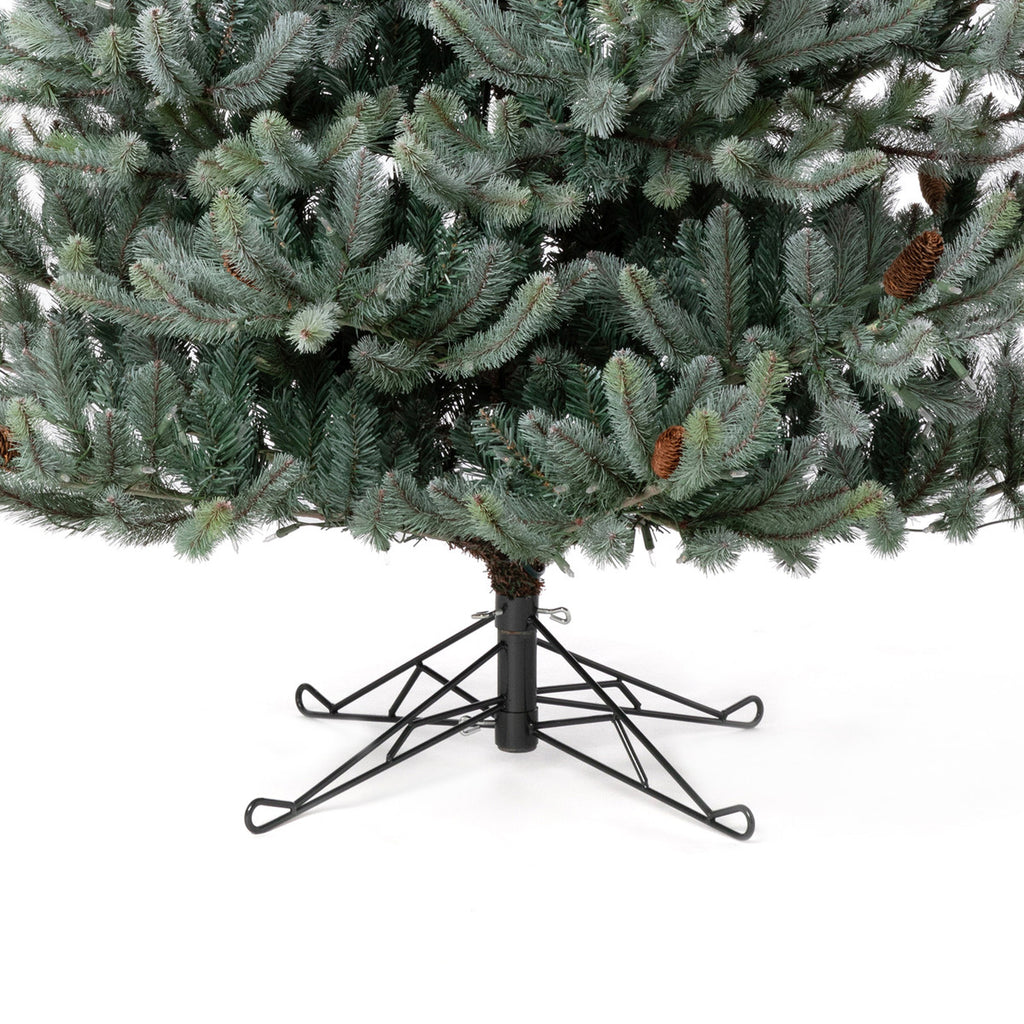 Blue Spruce Christmas Tree, 7.5' Clear and Multi Lights - Bombay Mercantile