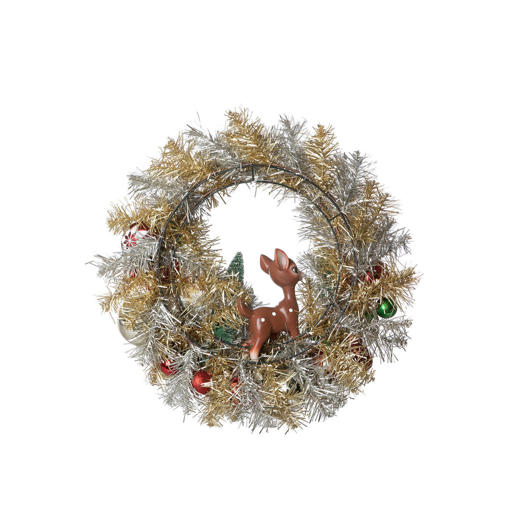 Retro Tinsel Wreath - Bombay Mercantile