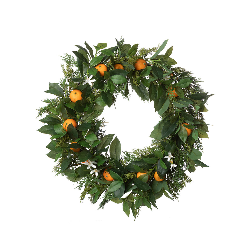 Orange Blossom and Cedar Wreath - Bombay Mercantile