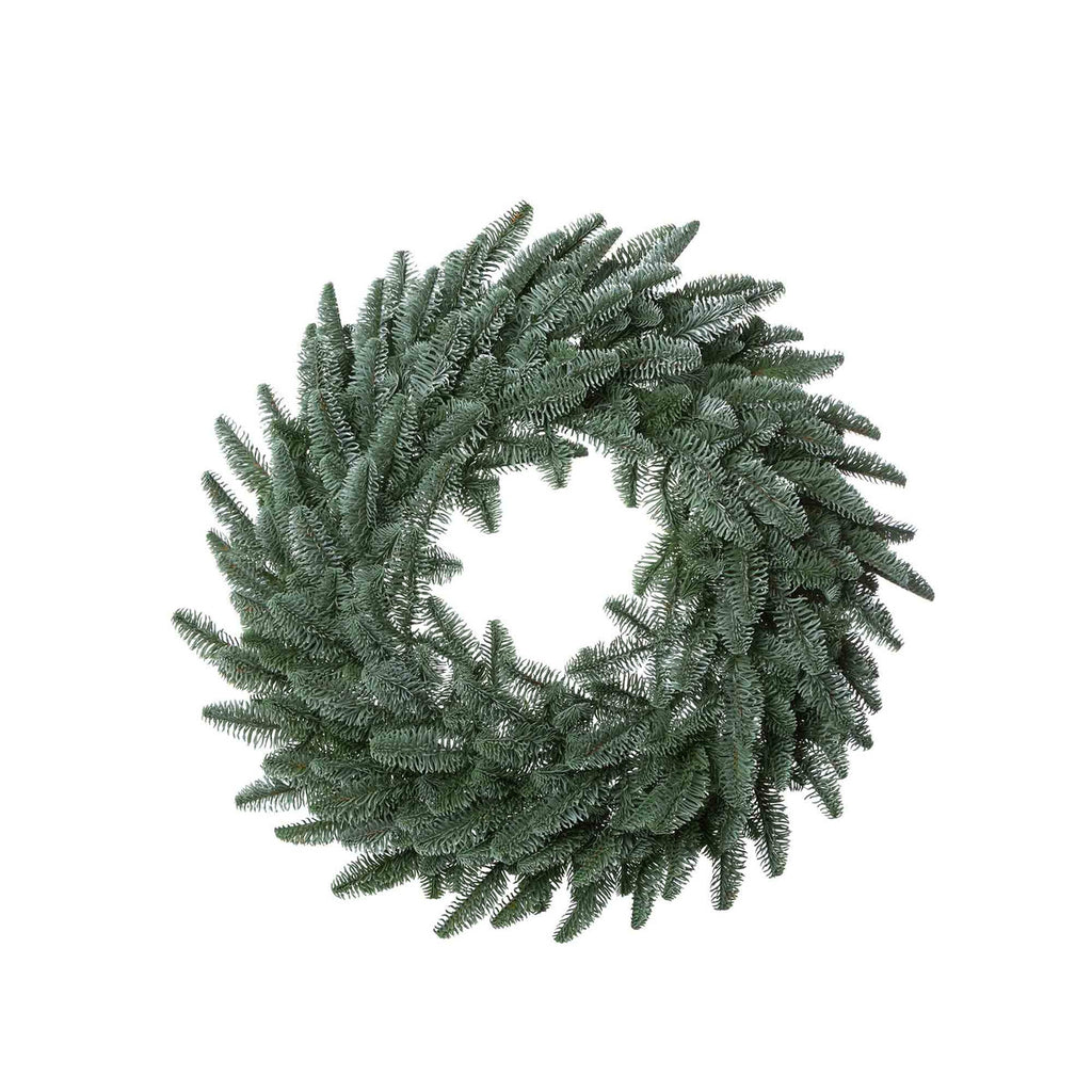 Frosted Noble Fir Wreath - Bombay Mercantile
