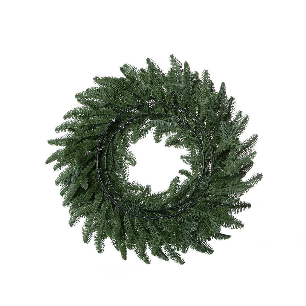 Frosted Noble Fir Wreath - Bombay Mercantile