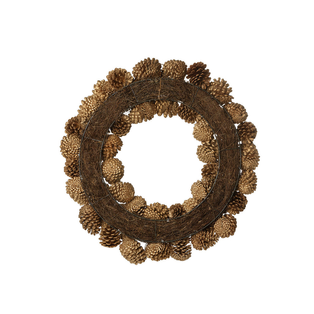Mixed Pine Cone Wreath - Bombay Mercantile