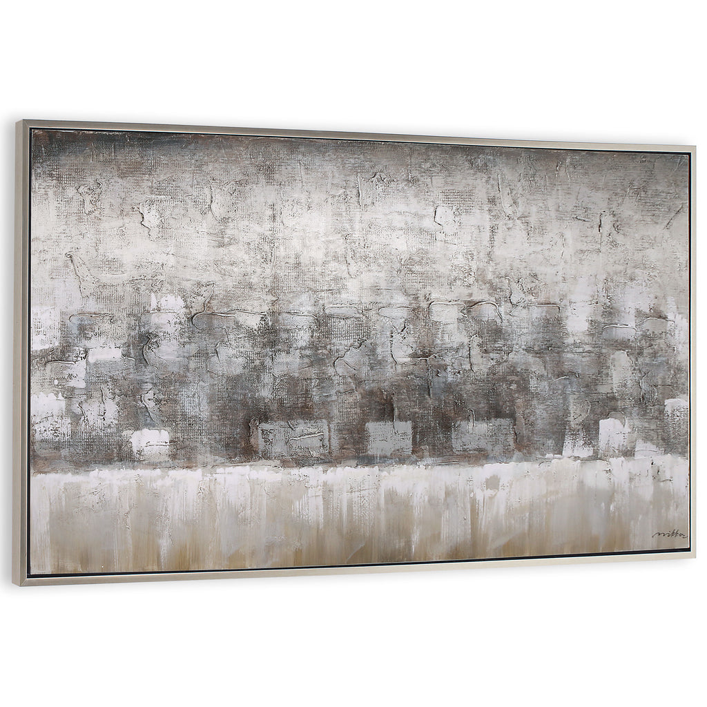 Painting, monochromatic abstract - The Nifty Decor
