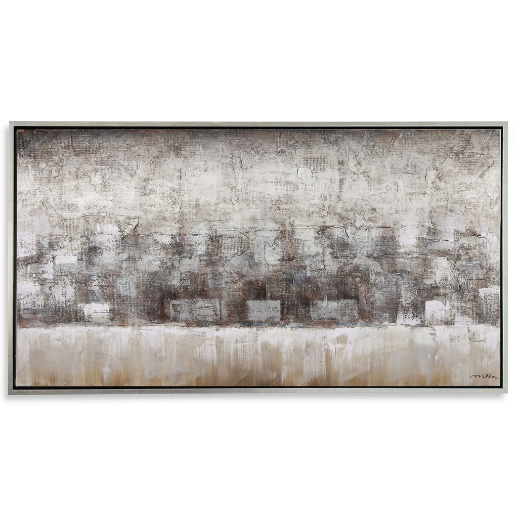 Painting, monochromatic abstract - The Nifty Decor