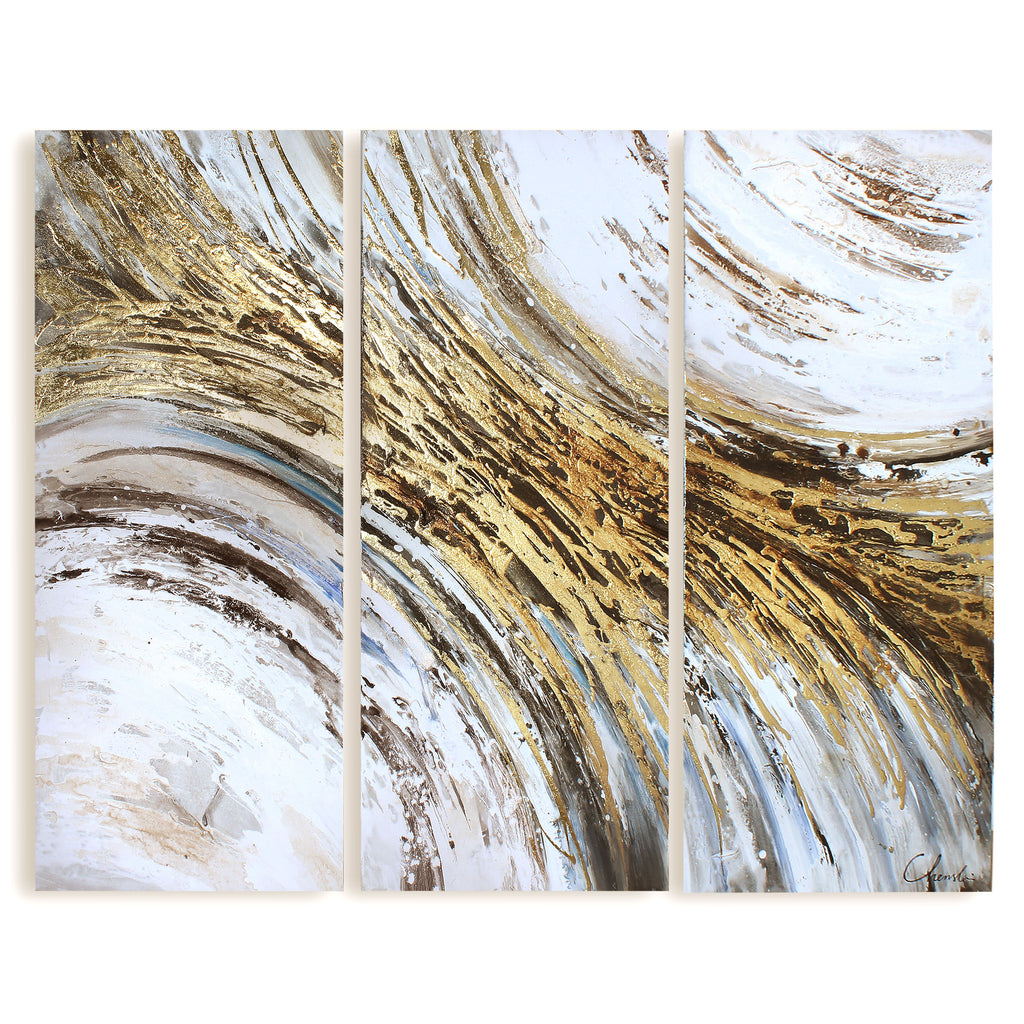 Set of 3 abstract wall art - The Nifty Decor
