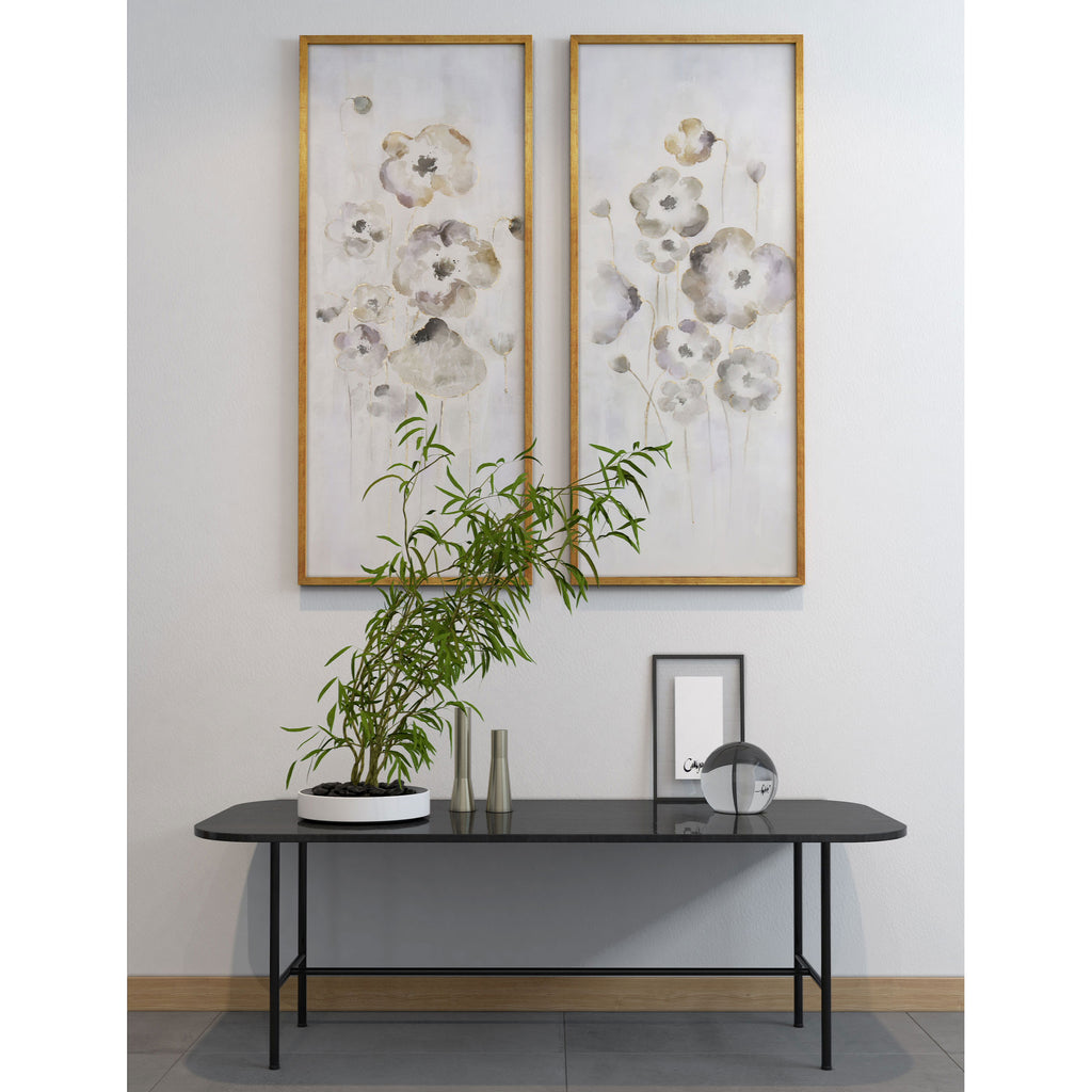 Blossoming flowers in pastel colour, Set of 2 - The Nifty Decor