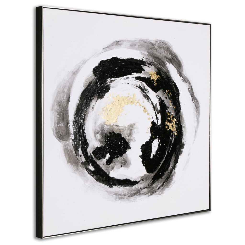 Hand painted abstract circle wall art - The Nifty Decor