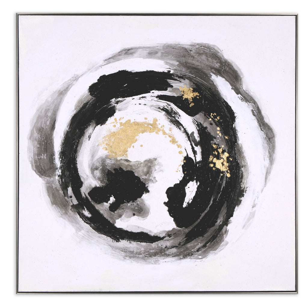 Hand painted abstract circle wall art - The Nifty Decor